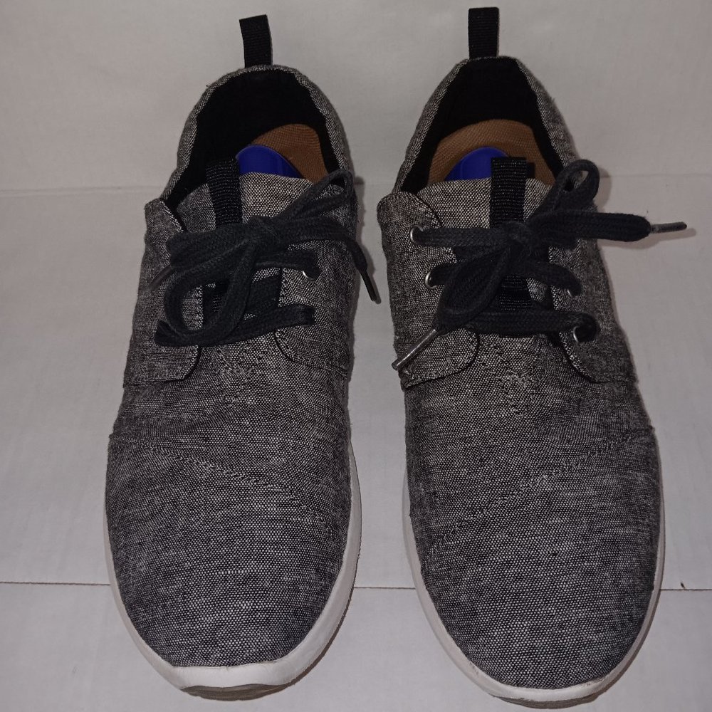 TOMS DEL REY LOW TOP LACE UP SNEAKERS GRAY WOMEN'S SIZE 10